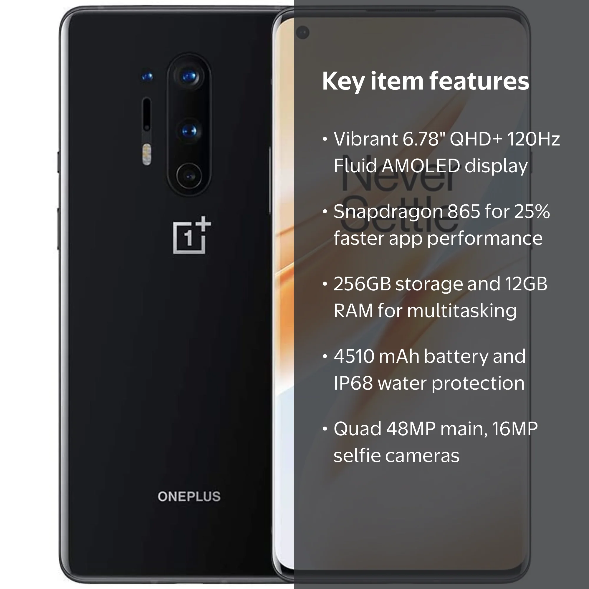 OnePlus 8 Pro 5G Dual SIM 256GB GSM/CDMA Unlocked US Google