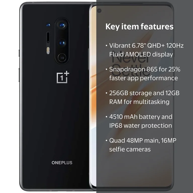 OnePlus 8 Pro 5G Dual SIM 256GB GSM/CDMA Unlocked US Google