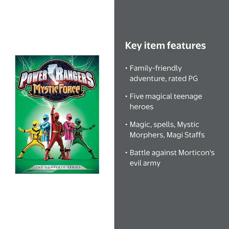 SDS, Power Rangers DVD, Mystic Force Complete Series, Kids