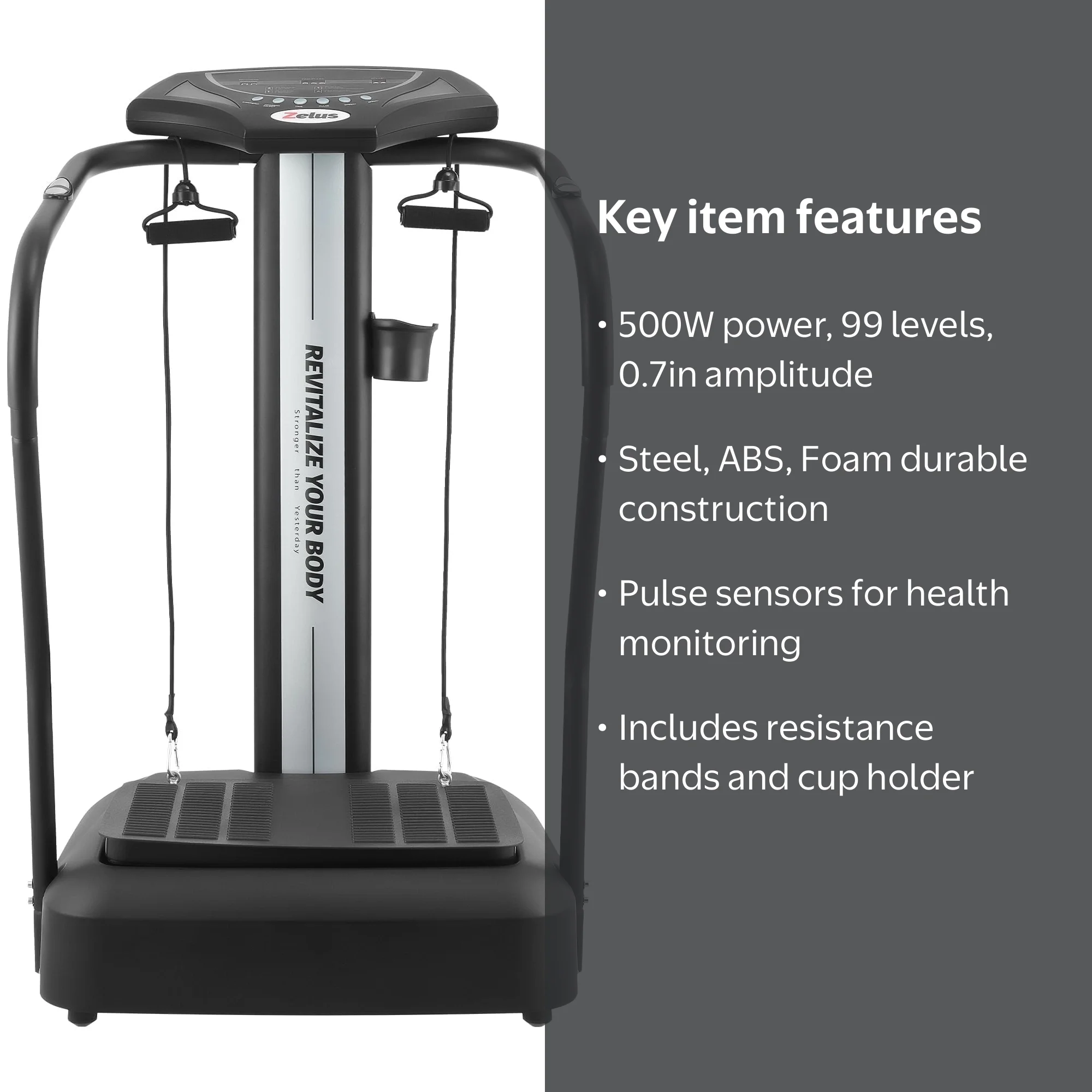 Vibrating Fitness Equipment: Whole Body 500W Workout Platform
