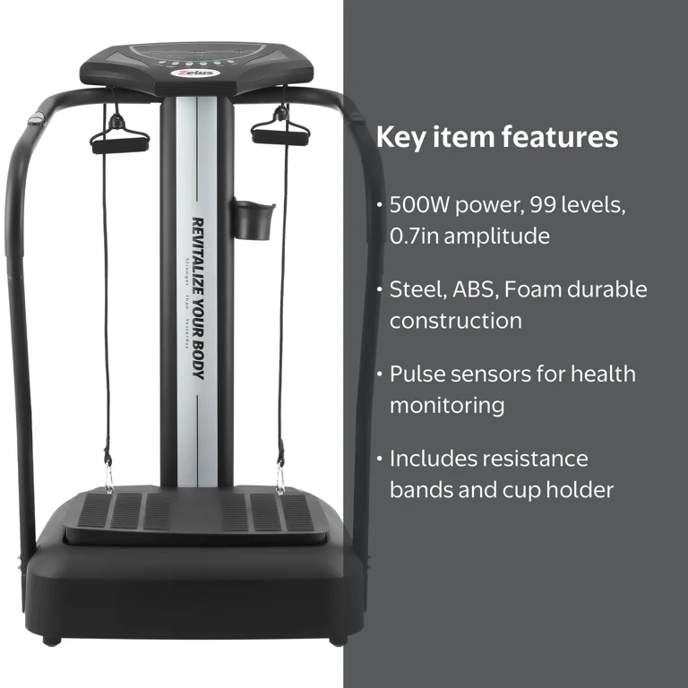 Vibrating Fitness Equipment: Whole Body 500W Workout Platform