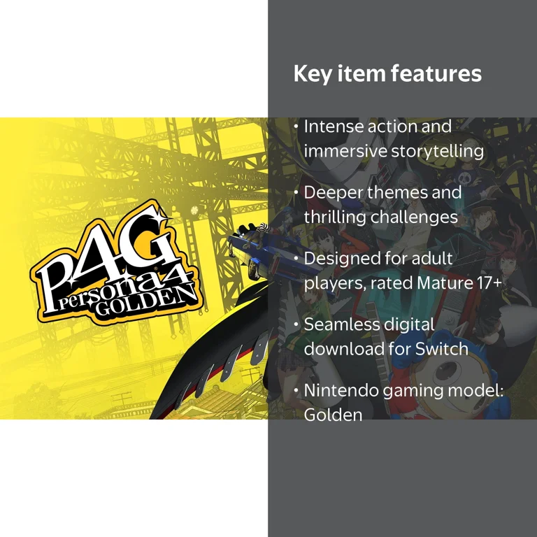 Persona 4 Golden - Nintendo Switch [Digital] - Walmart.com
