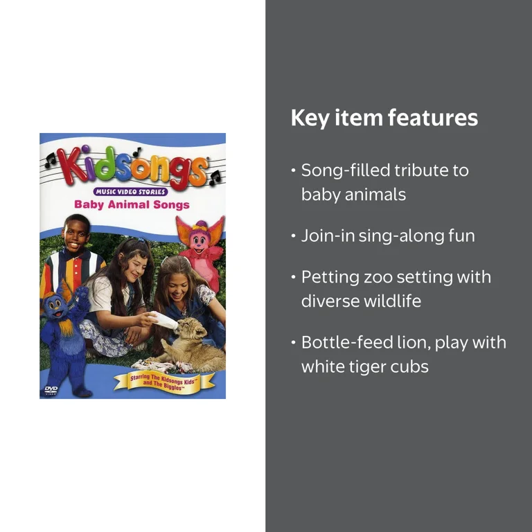 Kidsongs: Baby Animal Songs (DVD), Together Again Prod, Kids