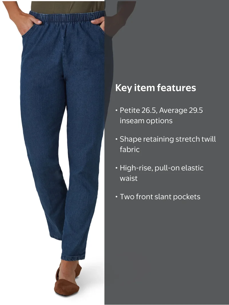 Chic, Women's Stretch Twill Pull On Pant, Style #101CJ66MS, Petite