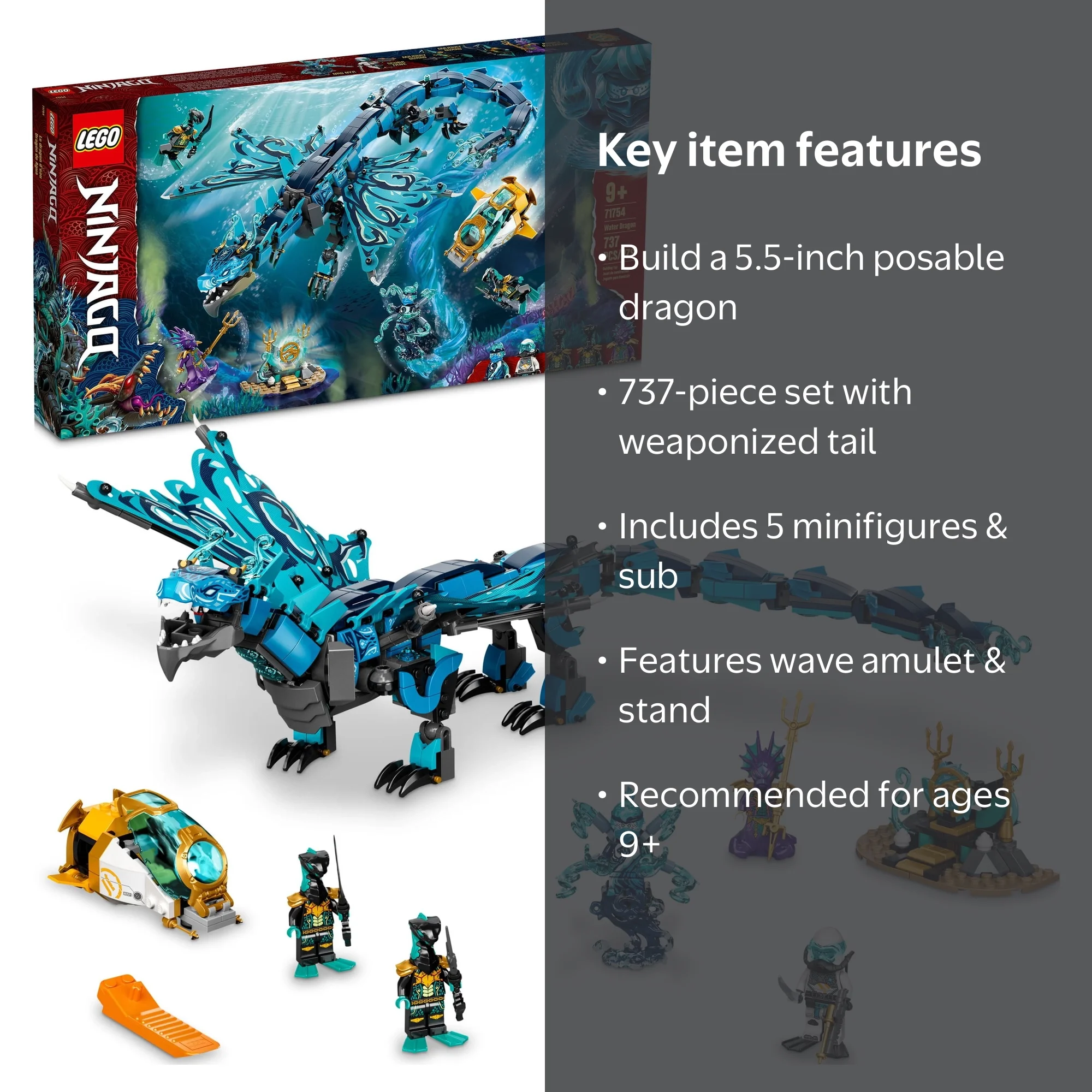 NINJAGO Water Dragon Set - Building sets for resorts - Walmart