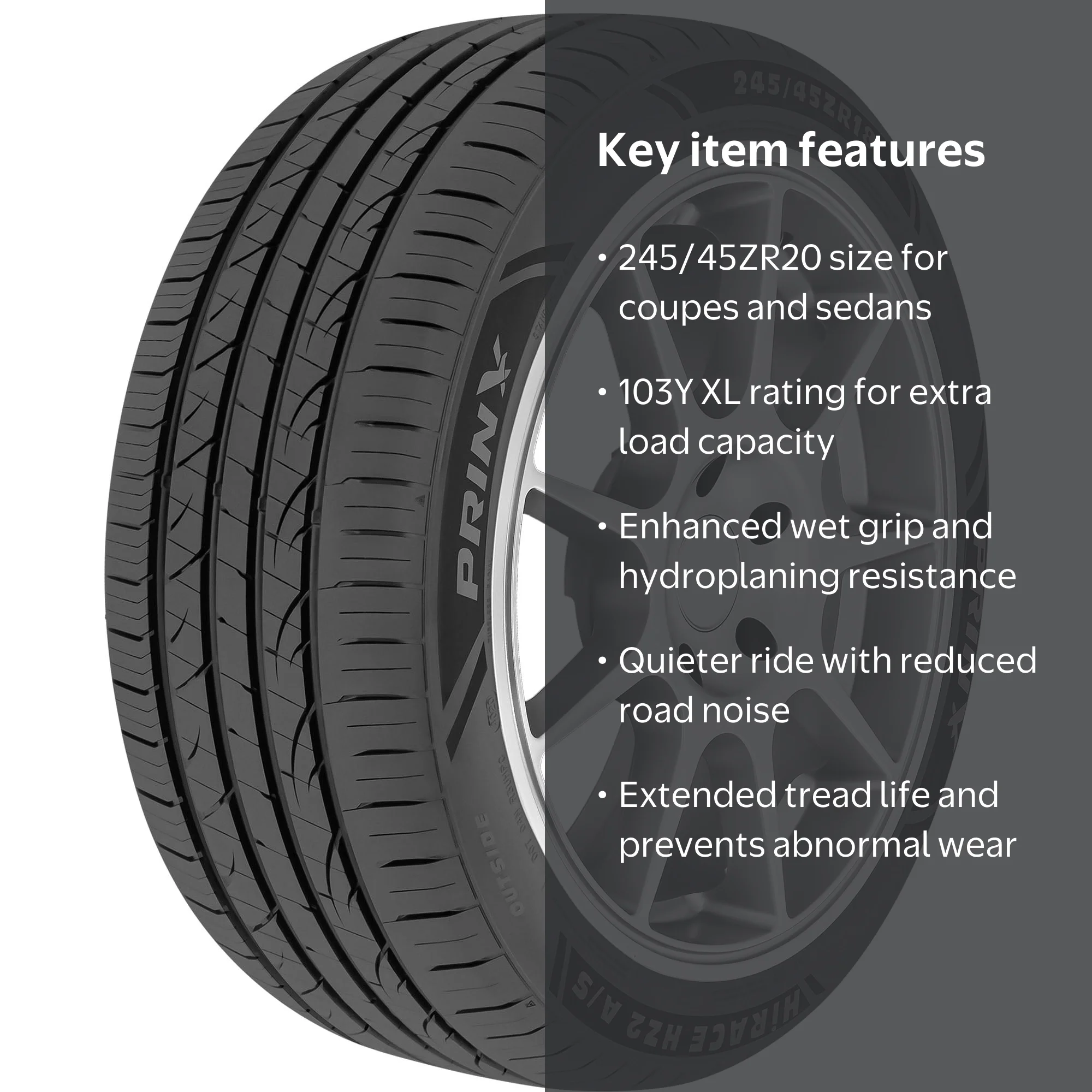 Prinx, Passenger Tire, 275/65R18, All Season, XL, Black - Walmart.com