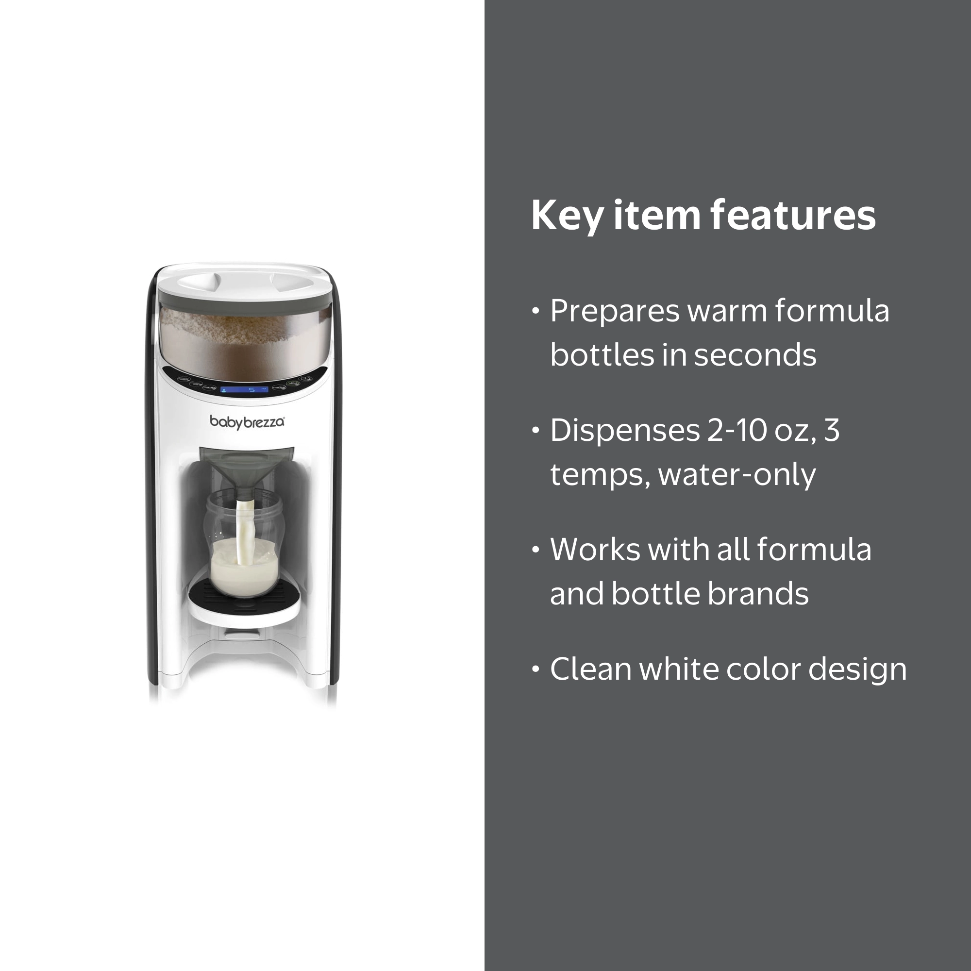 Baby Brezza Advanced Formula Maker - Bottle Machine, Water Mixer