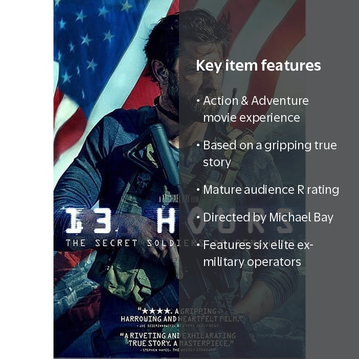 13 Hours: The Secret Soldiers of Benghazi (DVD), Paramount, Action
