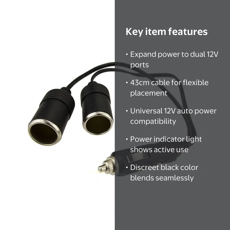 dual car cigarette lighter socket splitter YANTU Adapter & Splitter,150W 3-Sockets & LED Ambient Lighting, USB Fast Charging Outlet 12V, Car Cigarette Lighter Plug Extension for Vehicles : Automotive Turn one DC outlet into two Dropship JaJaBor Car Cigarette Lighter