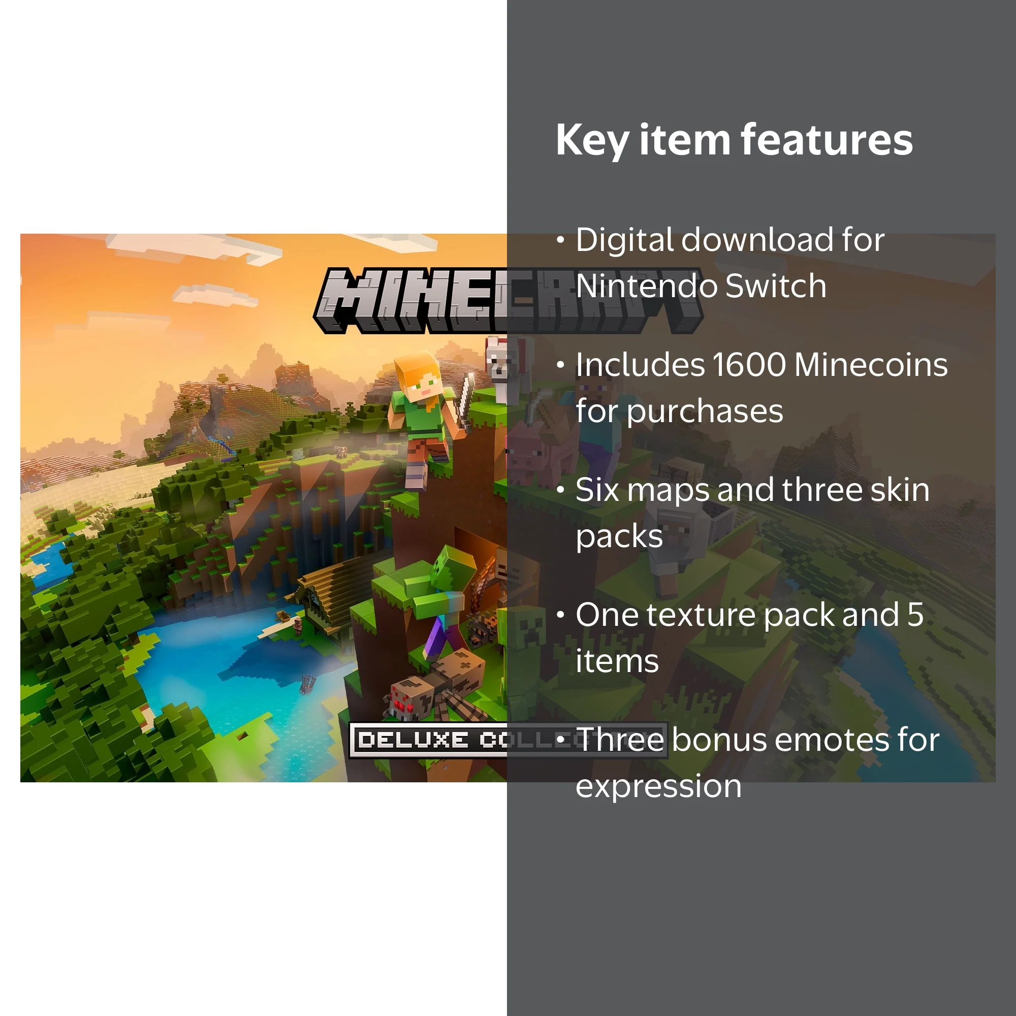 Free Shipping! Nintendo Minecraft Deluxe Collection for Switch