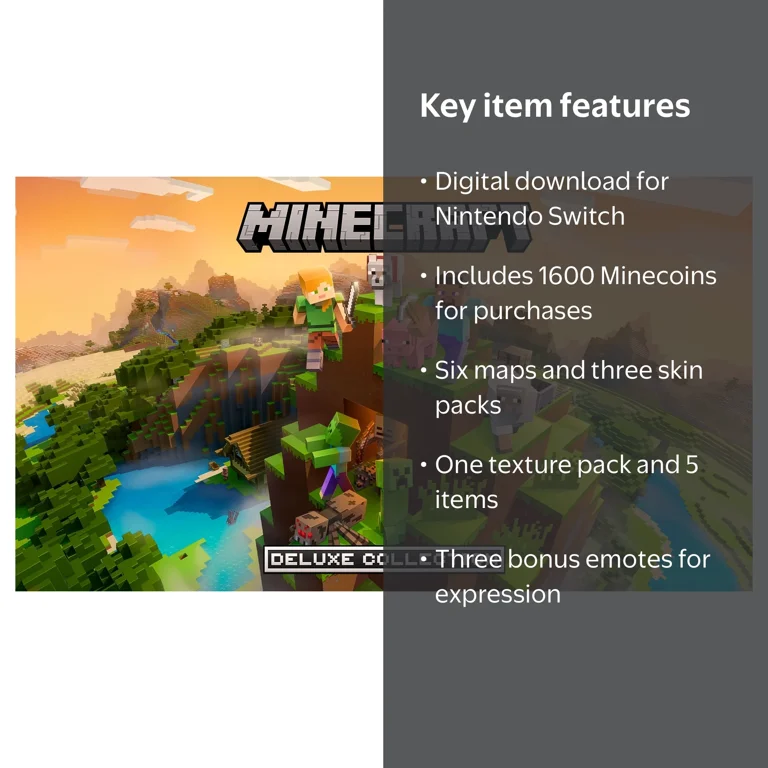 Free Shipping! Nintendo Minecraft Deluxe Collection for Switch