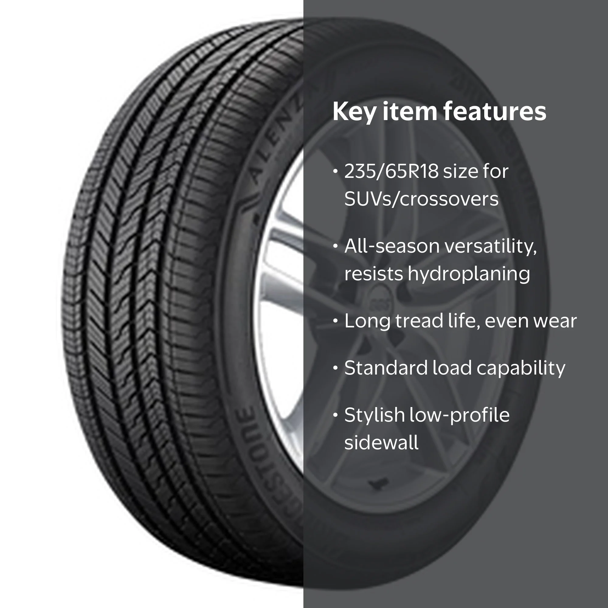 Bridgestone 235/65R18 106V Alenza Sport A/S UHP All Season