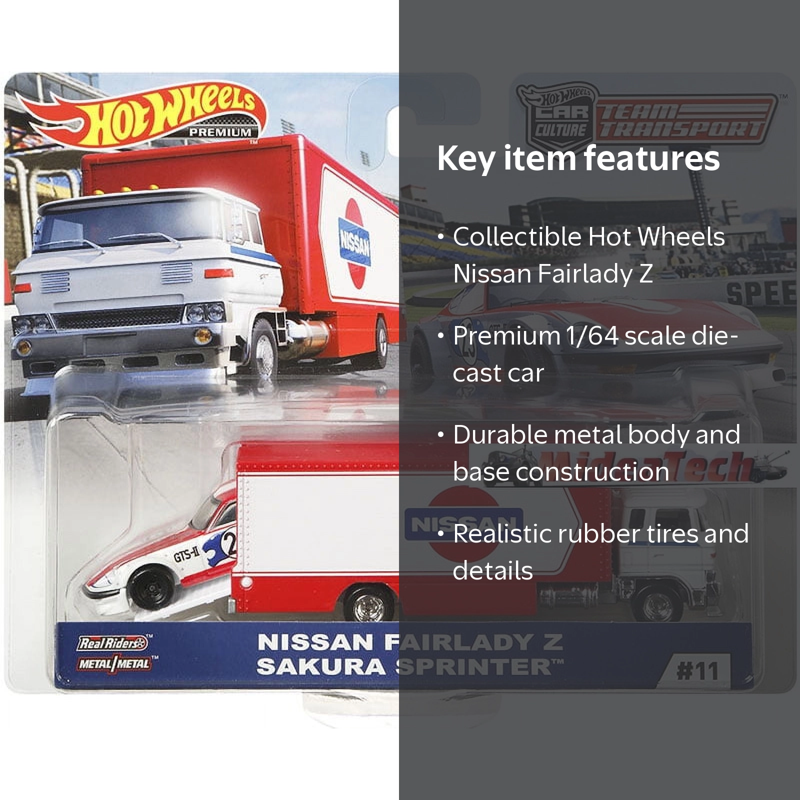 Hot Wheels Car Culture Team Transport Nissan Fairlady Z Sakura