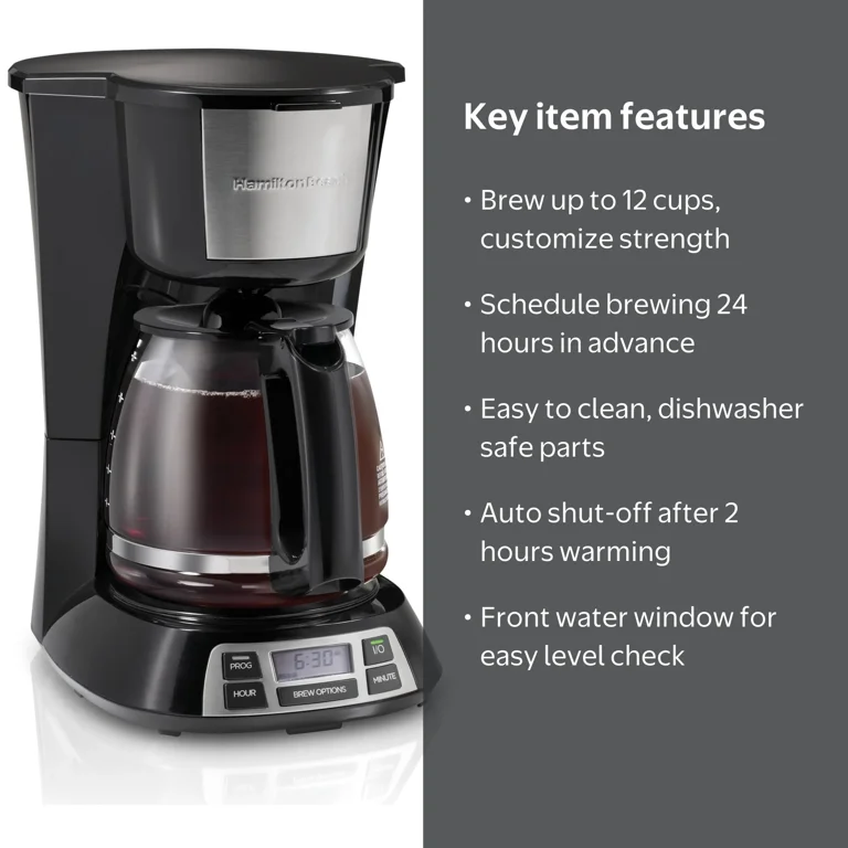 Hamilton Beach Bold Brew 12-Cup Programmable Drip Coffee Maker