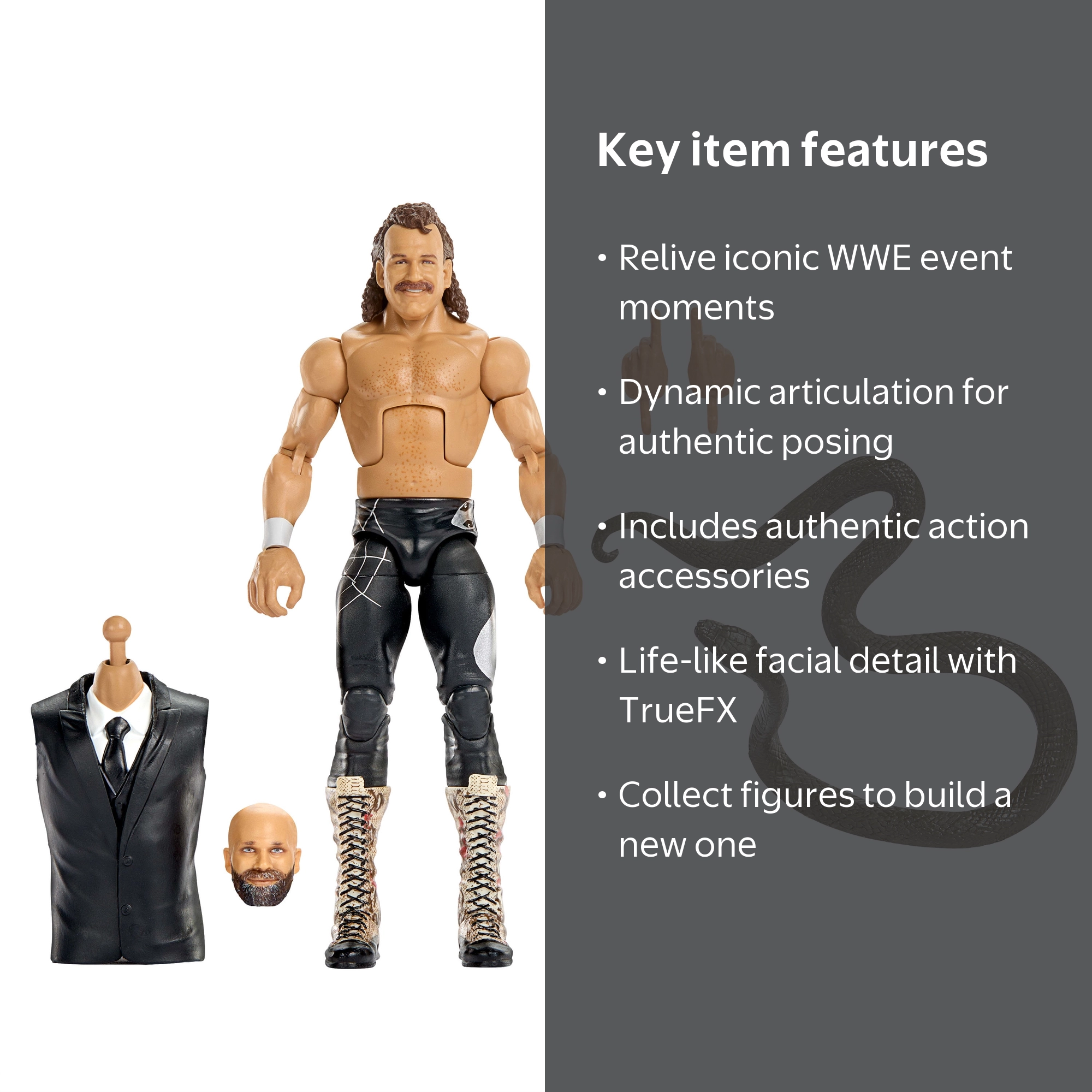 WWE Elite Collection Premium Live Event Jake “The Snake” Roberts