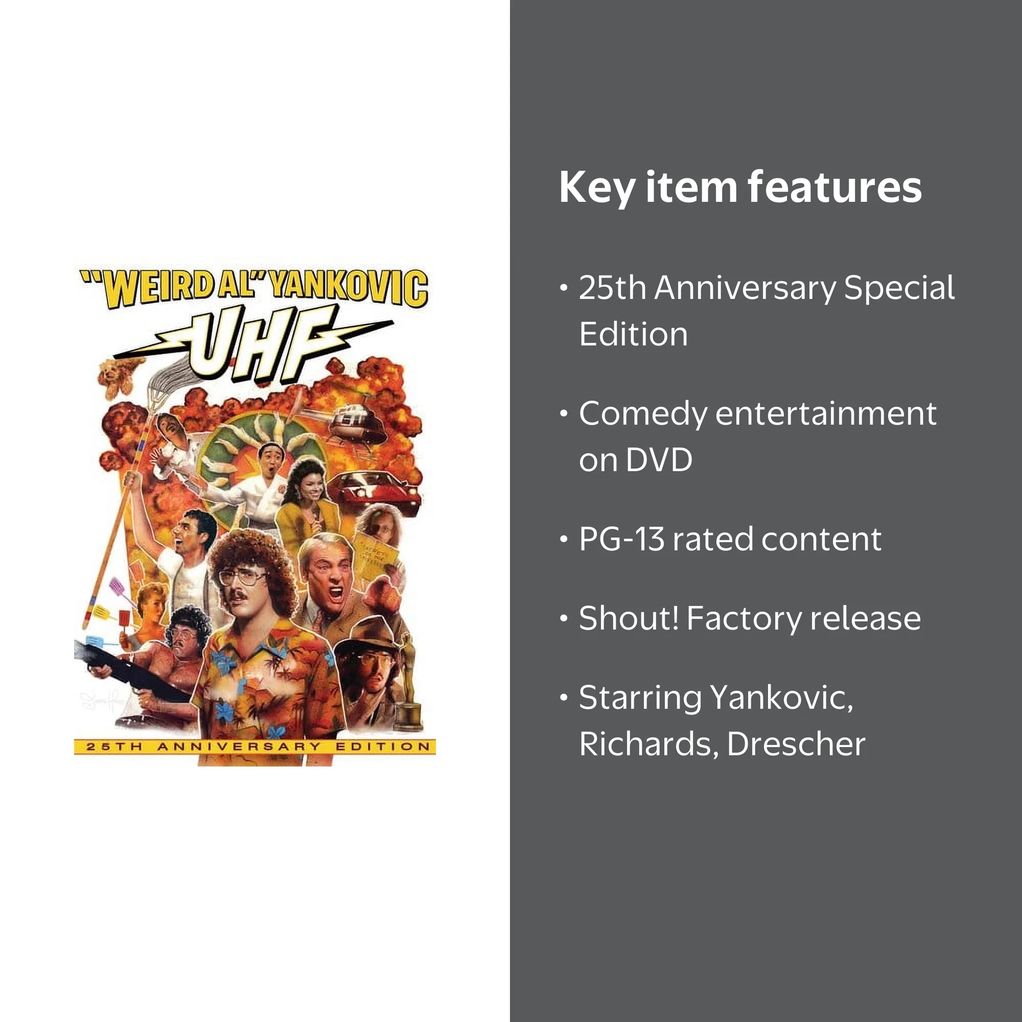 SDS UHF 25th Anniversary Edition DVD Comedy with 'Weird Al