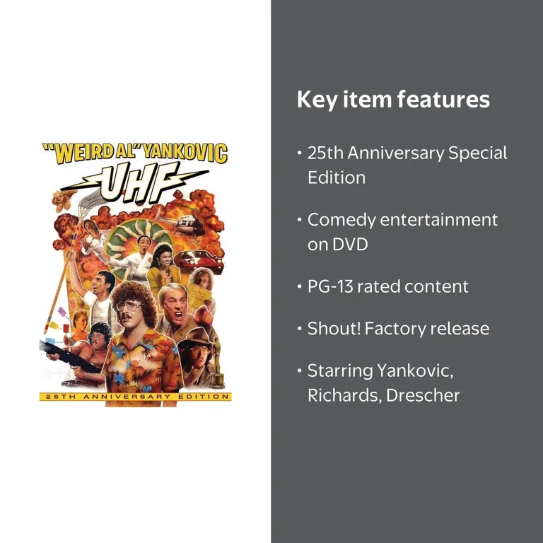 SDS UHF 25th Anniversary Edition DVD Comedy with 'Weird Al