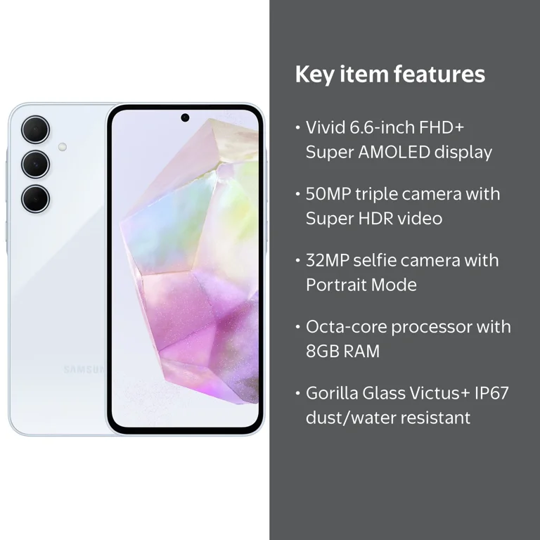 Samsung Galaxy A55 5G 128GB Dual-SIM Unlocked Android Smartphone