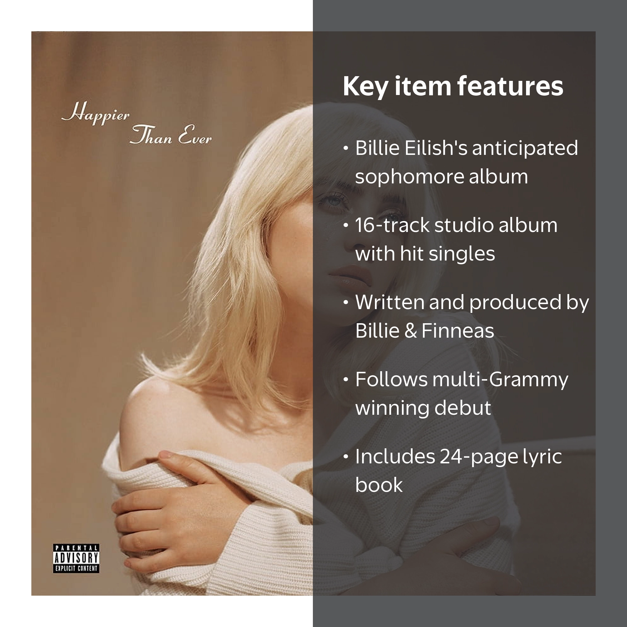 Interscope Records, Compact Discs, Happier Than Ever, 16 tracks