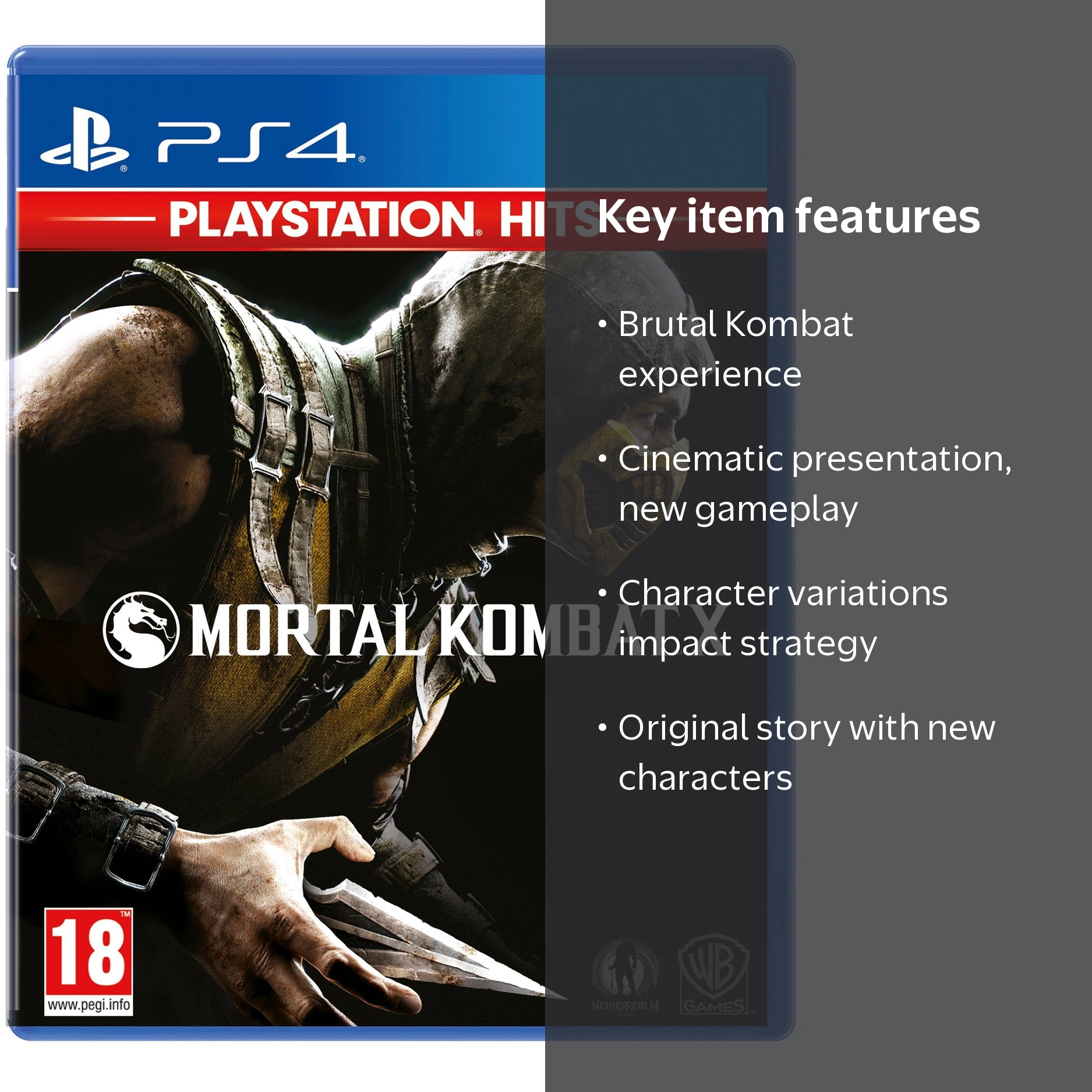 【4本セット】PS4 ソフトセット PlayStation, PlayStation Hits Mortal Kombat X, PS4, Online Battle