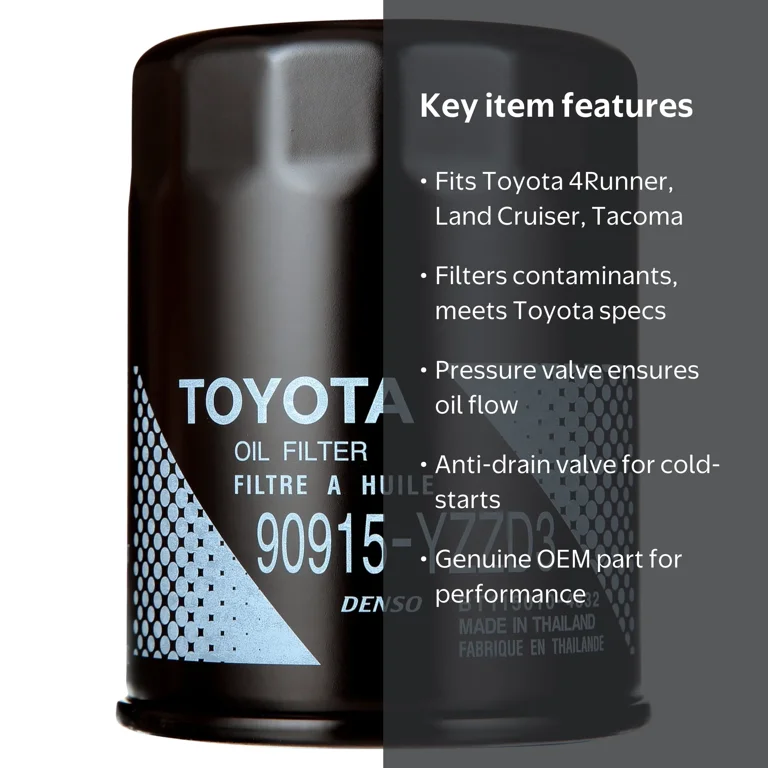 Toyota, Oil Filter, 90915-YZZD3, Genuine OEM, 4