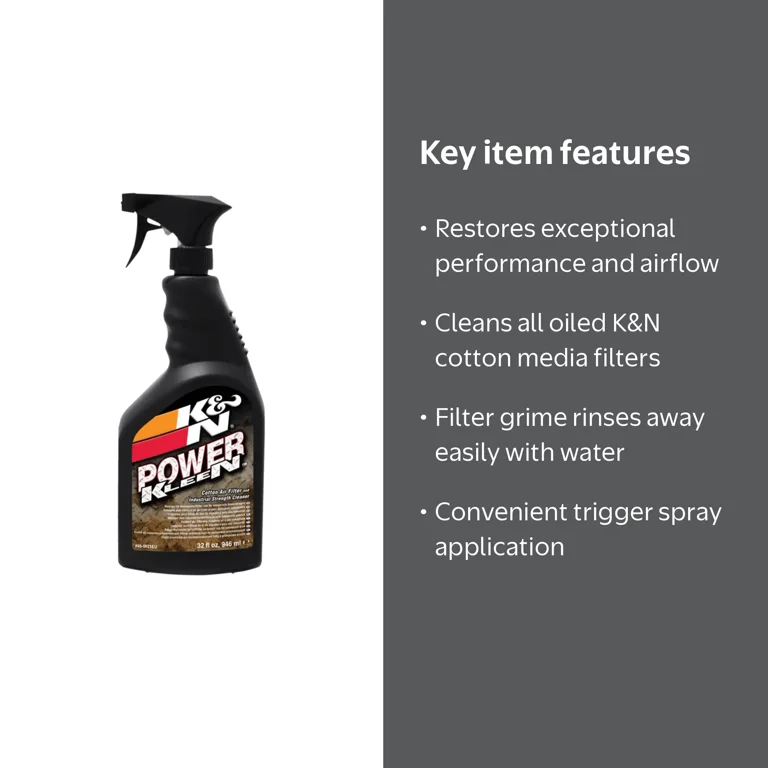 K&N Performance Plus Universal Air Filter Cleaner, Trigger Spray