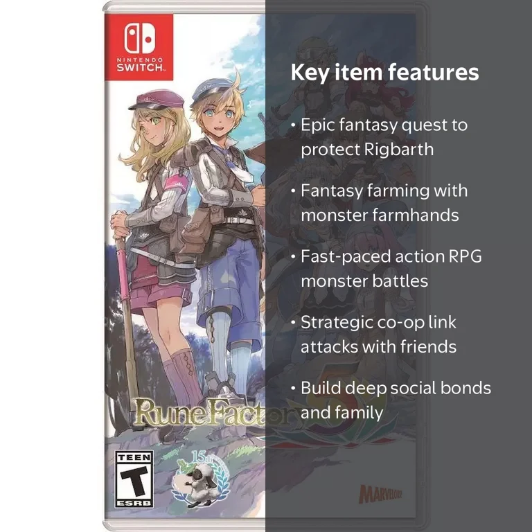 XSEED Games, Rune Factory 5, Nintendo Switch, 859716006604