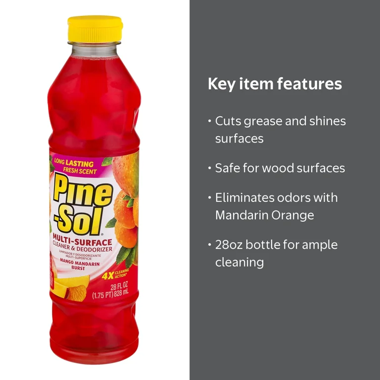 Pine-Sol MANDARIN All Purpose Cleaner (Orange)- 28oz - Walmart.com