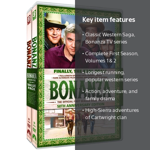 Paramount Bonanza: Official Season 1 Volumes 1 & 2 TV Series Set