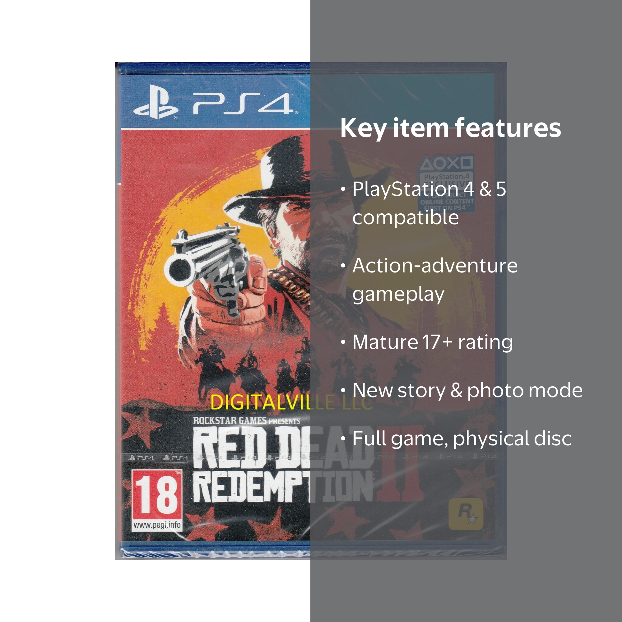 Red Dead Redemption 2 Standard Edition, PlayStation 4, PlayStation