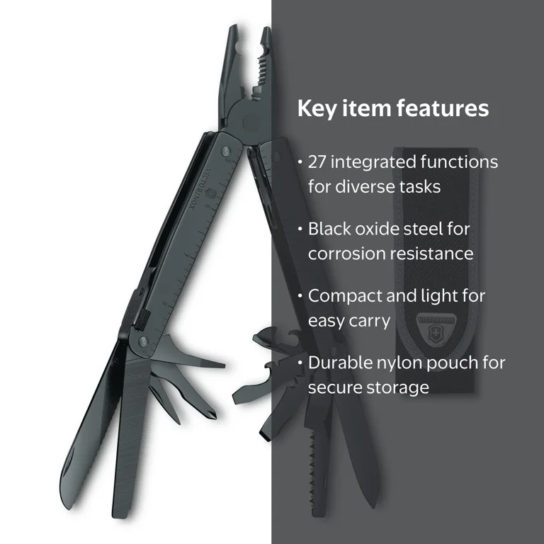 Victorinox Swiss Multi-Tool BS 27 Function, Compact, Travel