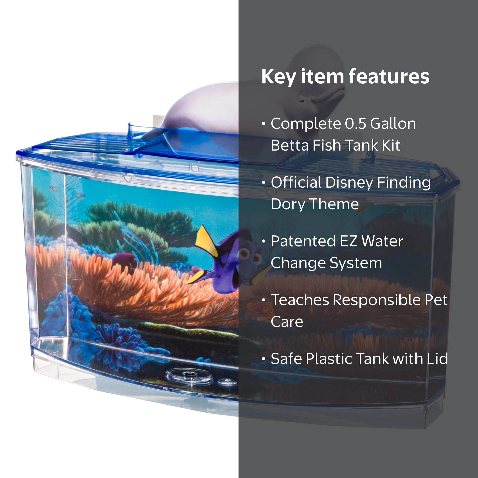 finding my fish box f800 TUNAI Dophin Internal Filter for Aquarium Tank | Completely Submersible Motor | Output: 400/360 L/H Penn-Plax Disney Pixar Finding Dory