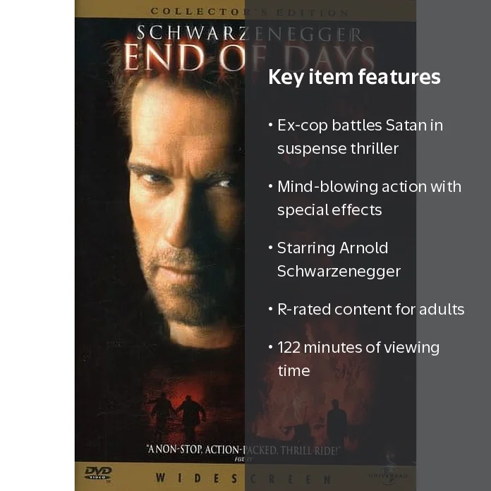 Universal Studios, End of Days, Suspense Thriller, 122 Minutes