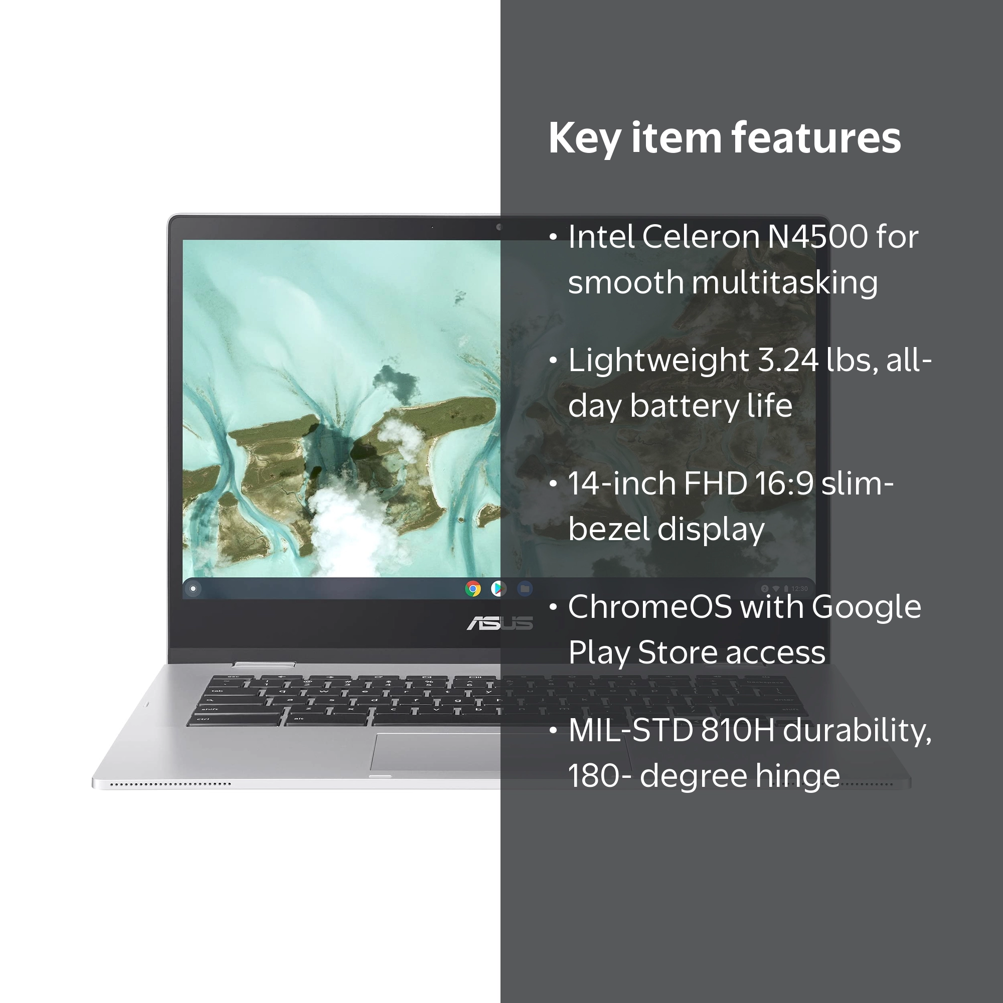 ASUS, Chromebook, CX1400CKA-AS44F, 14 inch FHD Display - Walmart.com