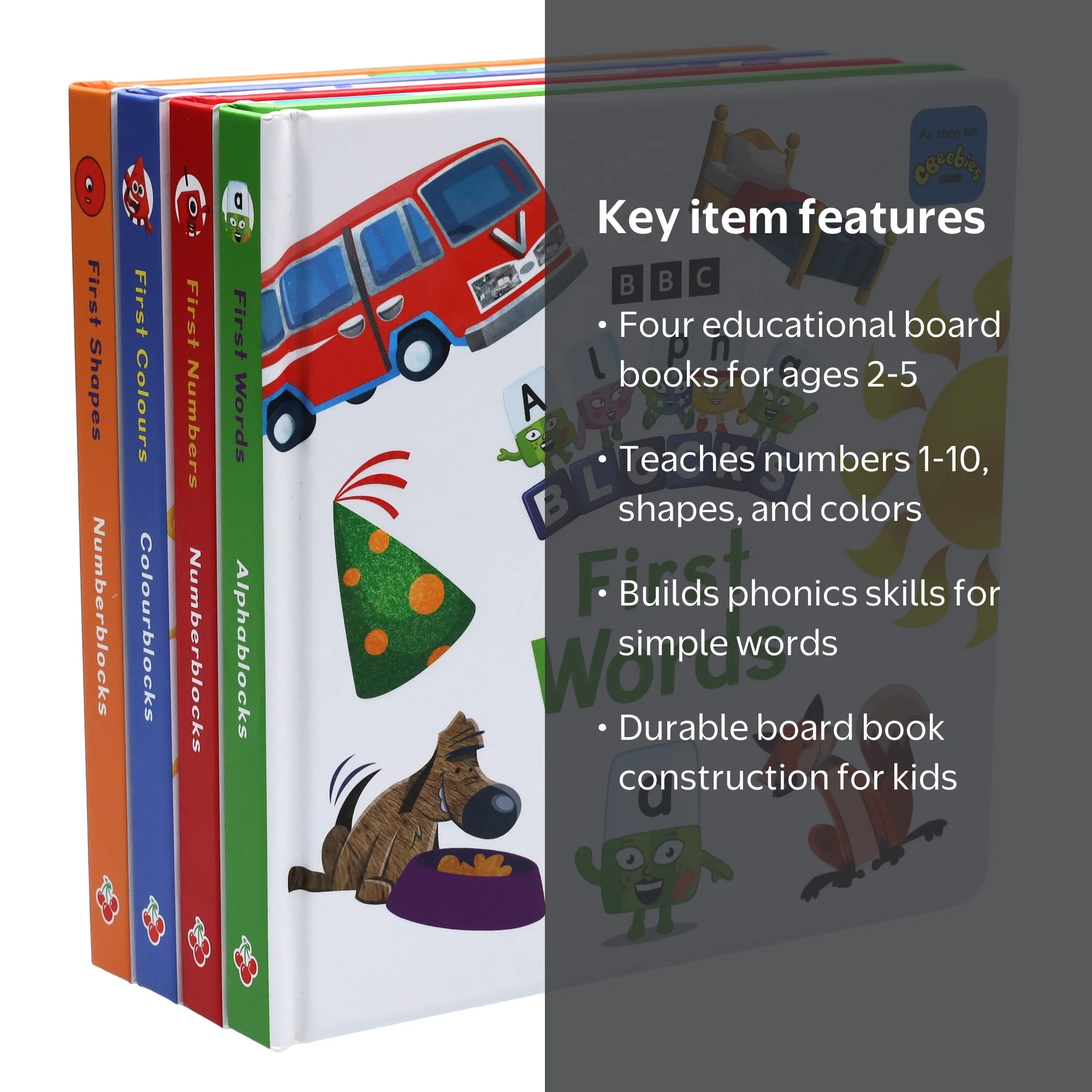 Numberblocks, Alphablocks and Colourblocks First 4 Books Set 