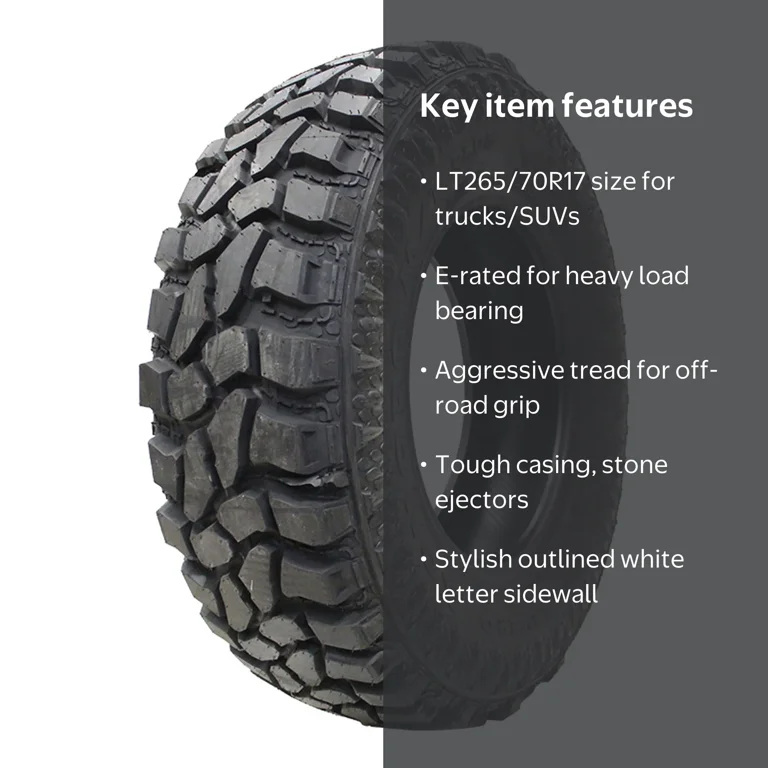 GT Radial Komodo MT Plus Mud Terrain LT265/70R17 121/118Q E Light