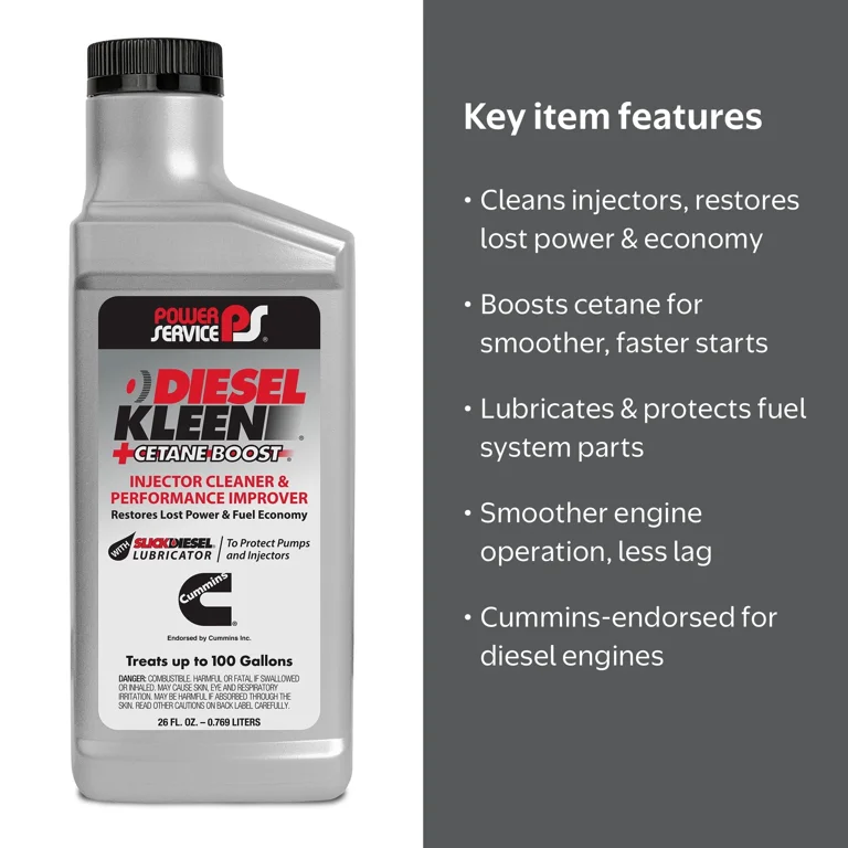 Power Service Diesel Kleen + Cetane Boost - Walmart.com