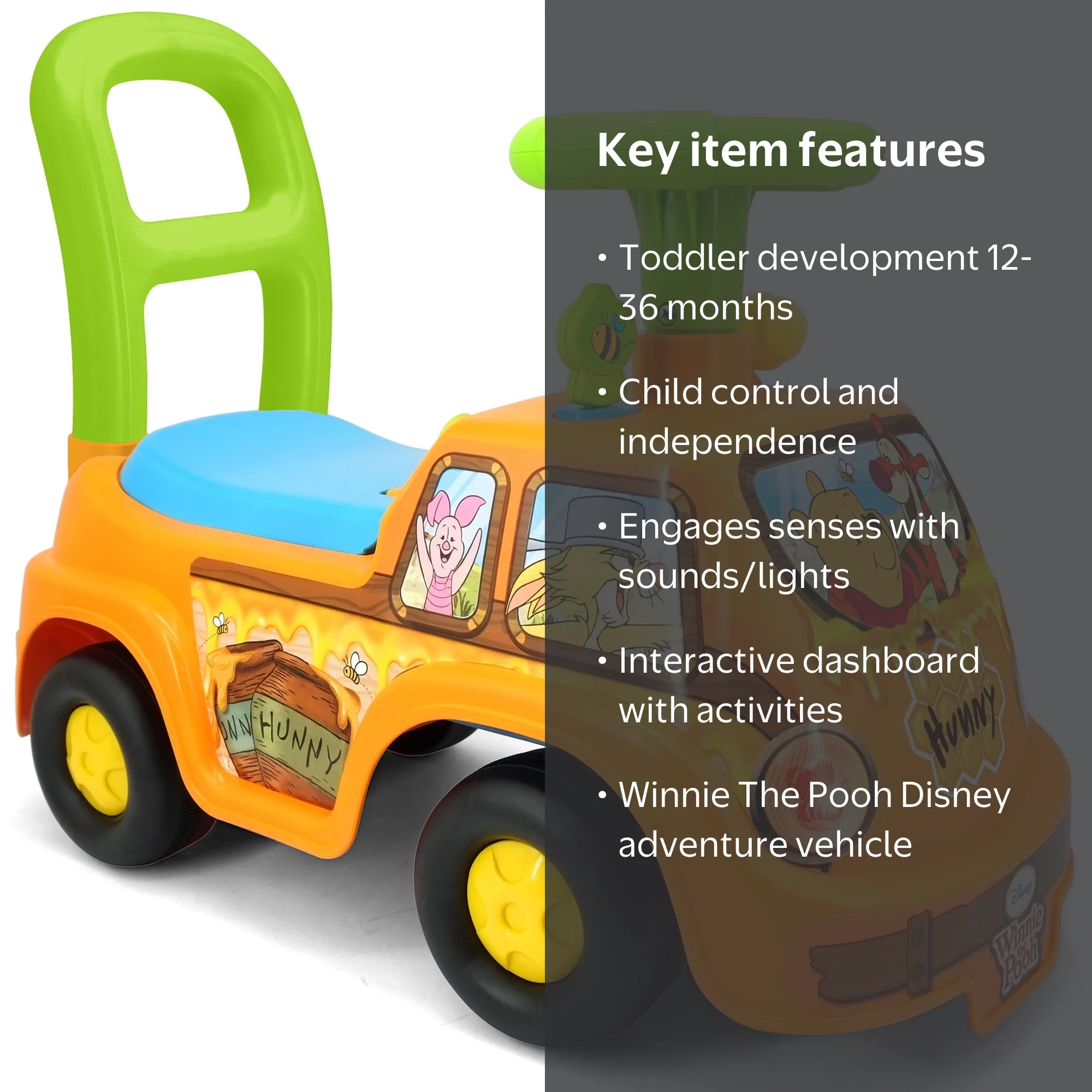 Kiddieland: My First Adventure Ride-On: Pooh Honey Van - Disney