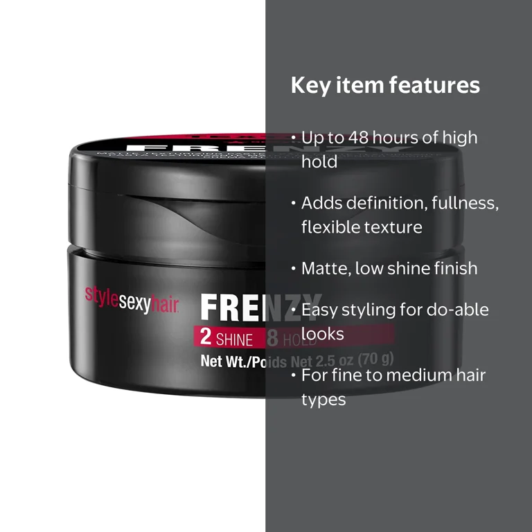 Style Sexy FRENZY Matte Texturizing Paste 2.5oz - Walmart.com