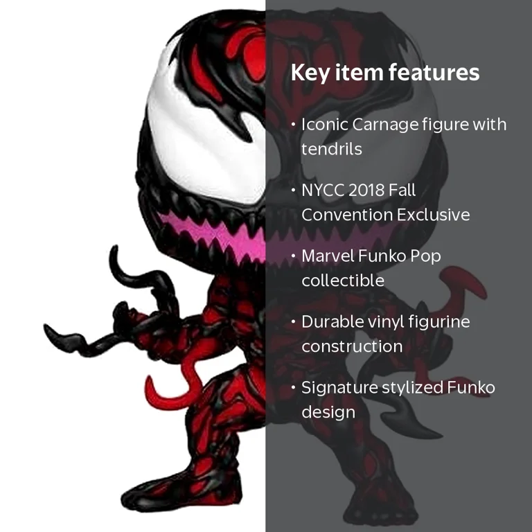 Funko Pop! Marvel: Venom - Carnage 2018 Fall Convention Exclusive