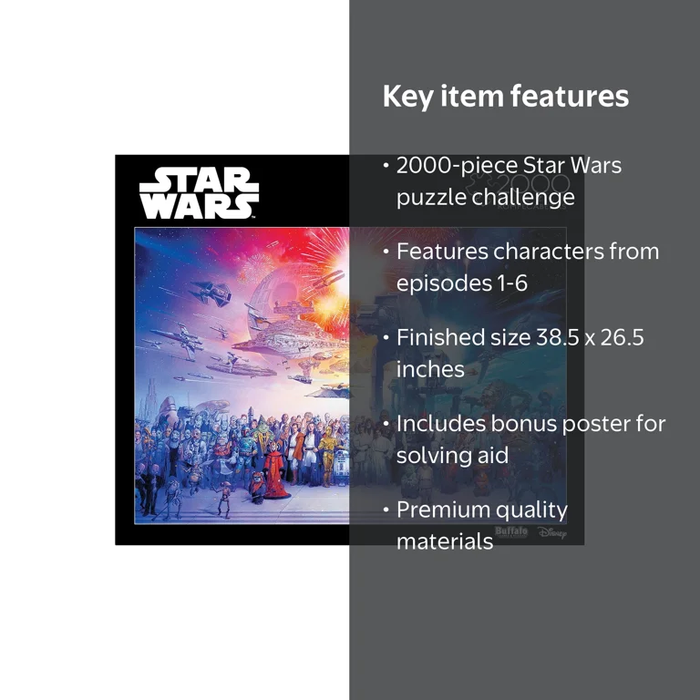 Buffalo Games - Star Wars Yoda: 2000 Piece Jigsaw Puzzle, 'You