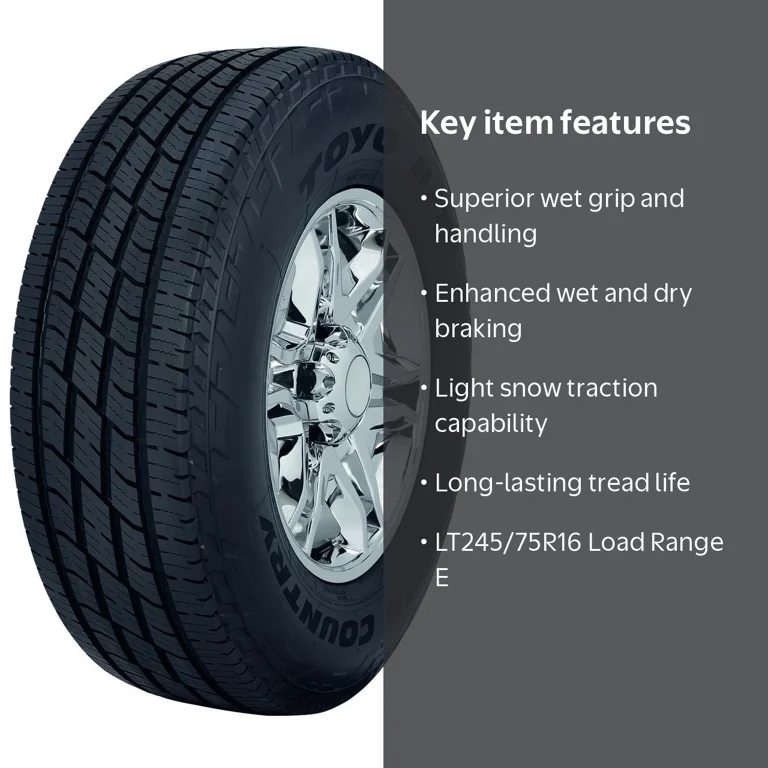 ao１本目　2本　LT245/75R16 120/116S グッドリッチ Toyo, Light Truck Tire, LT245/75R16 120/116S E, All-Season Highway