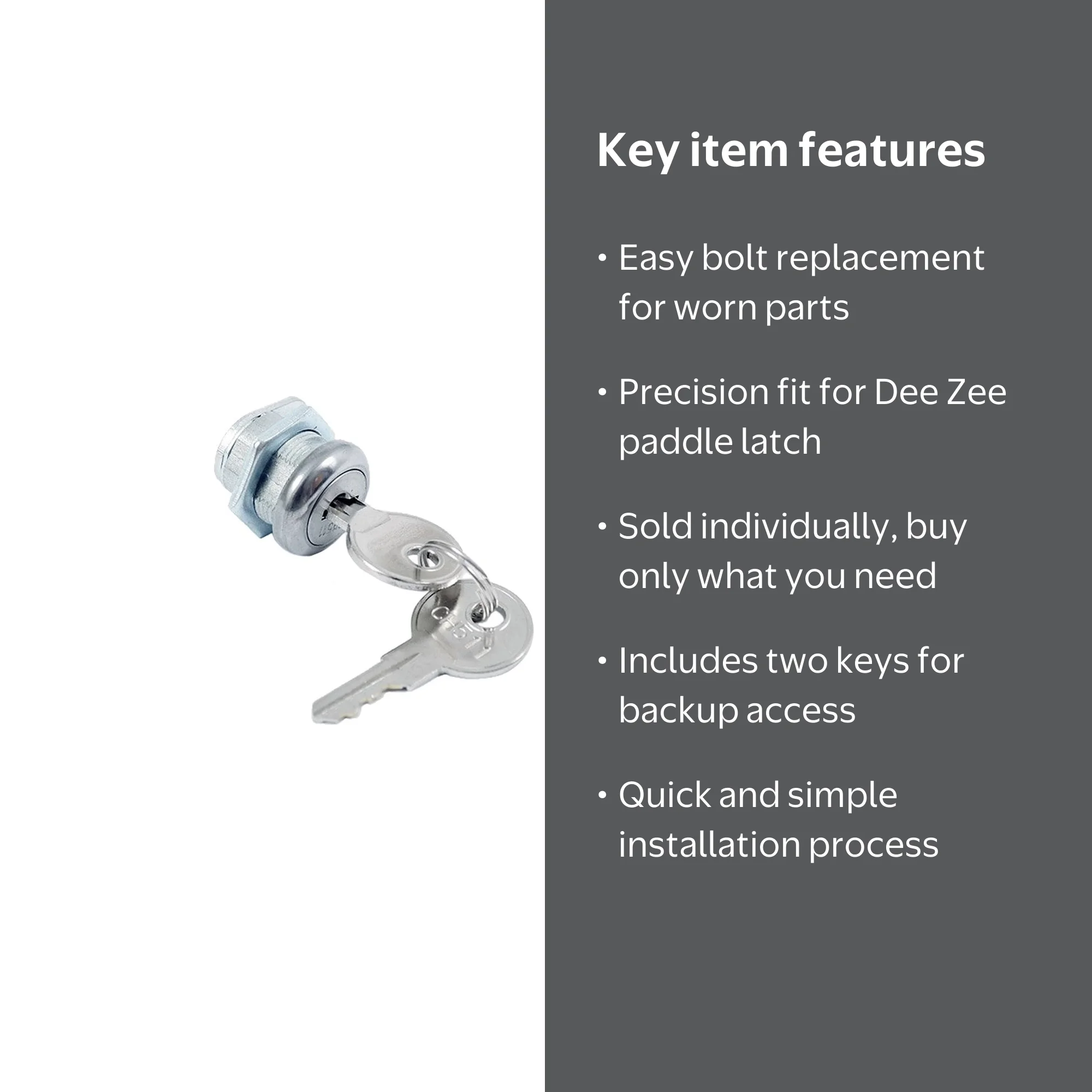 Dee Zee DZ TBLOCK1 Lock Tool Box - Service - Universal Fit