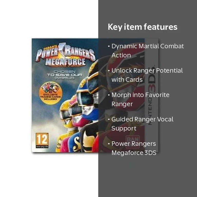 Power Rangers Megaforce - Nintendo 3DS - Walmart.com