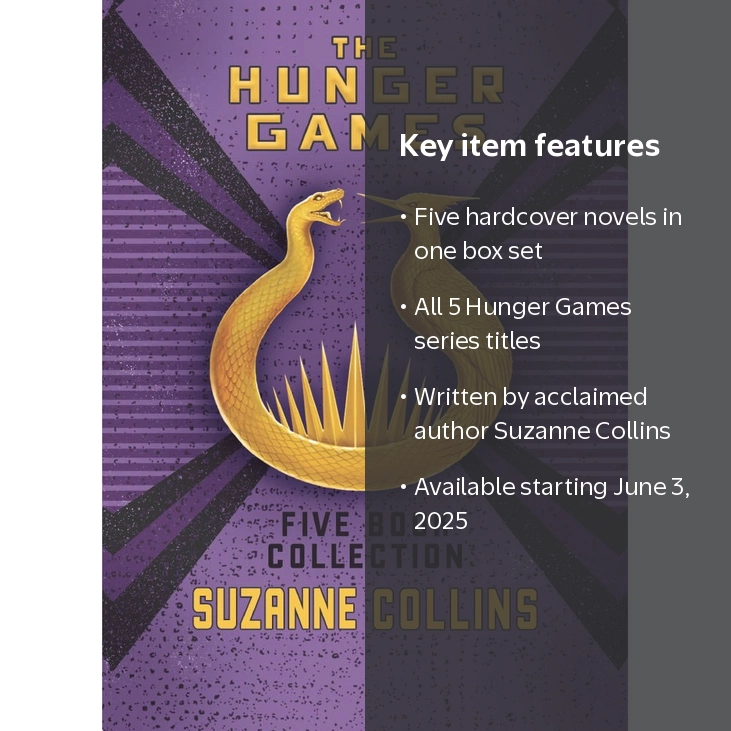 Suzanne Collins Hunger Games 5-Book Hardcover Box Set, ISBN