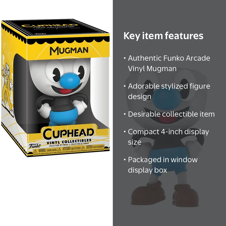 Funko Arcade Vinyl Cuphead: Mugman, Vinyl Figure - Walmart.com