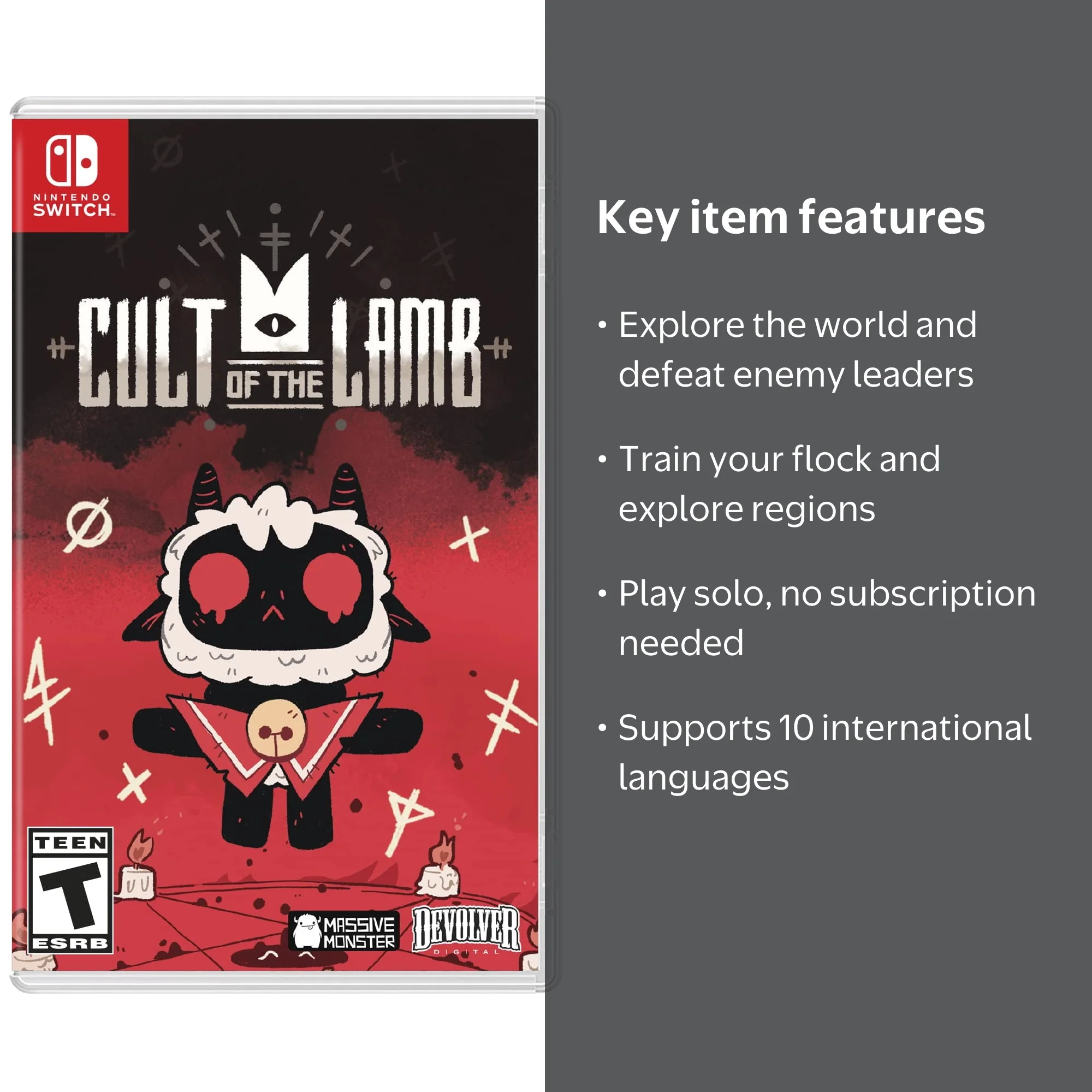 Devolver Digital, Cult of the Lamb, Nintendo Switch - Walmart.com