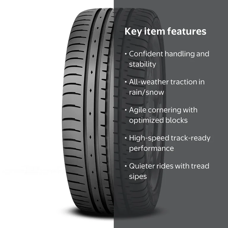 Accelera, Tire, 205/45ZR17, High Performance All Season - Walmart.com