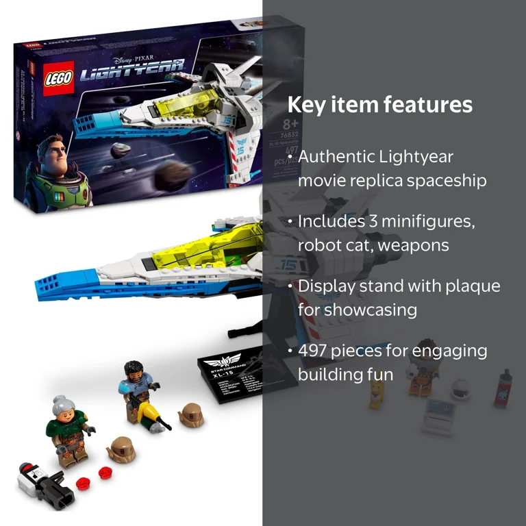 LEGO, Disney Pixar Lightyear XL-15 Spaceship 76832 Building Toy