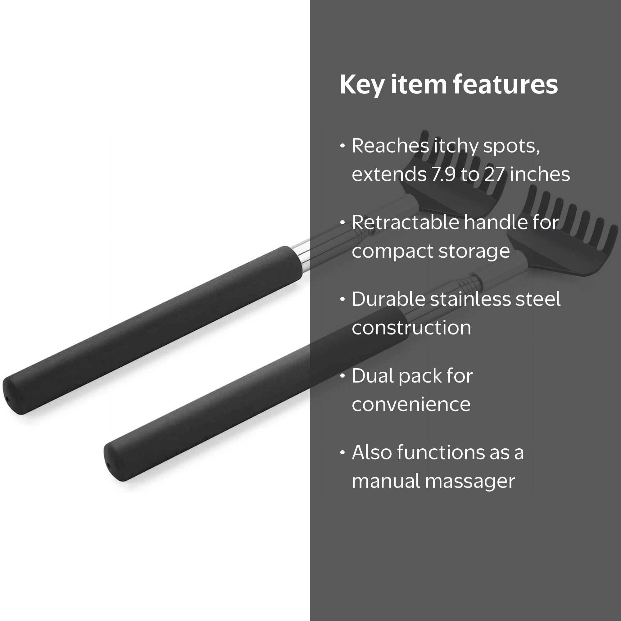 SimpleField 2-Pack Collapsible, Retractable, Expandable Long